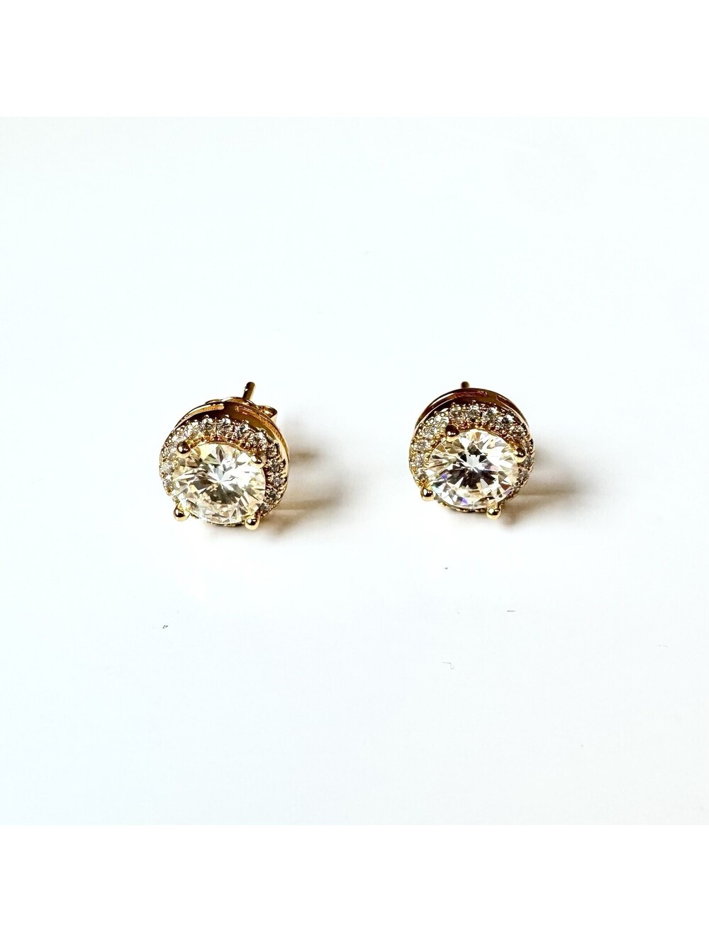 Vintage style 2 ctw Gold Plated Over Brass
